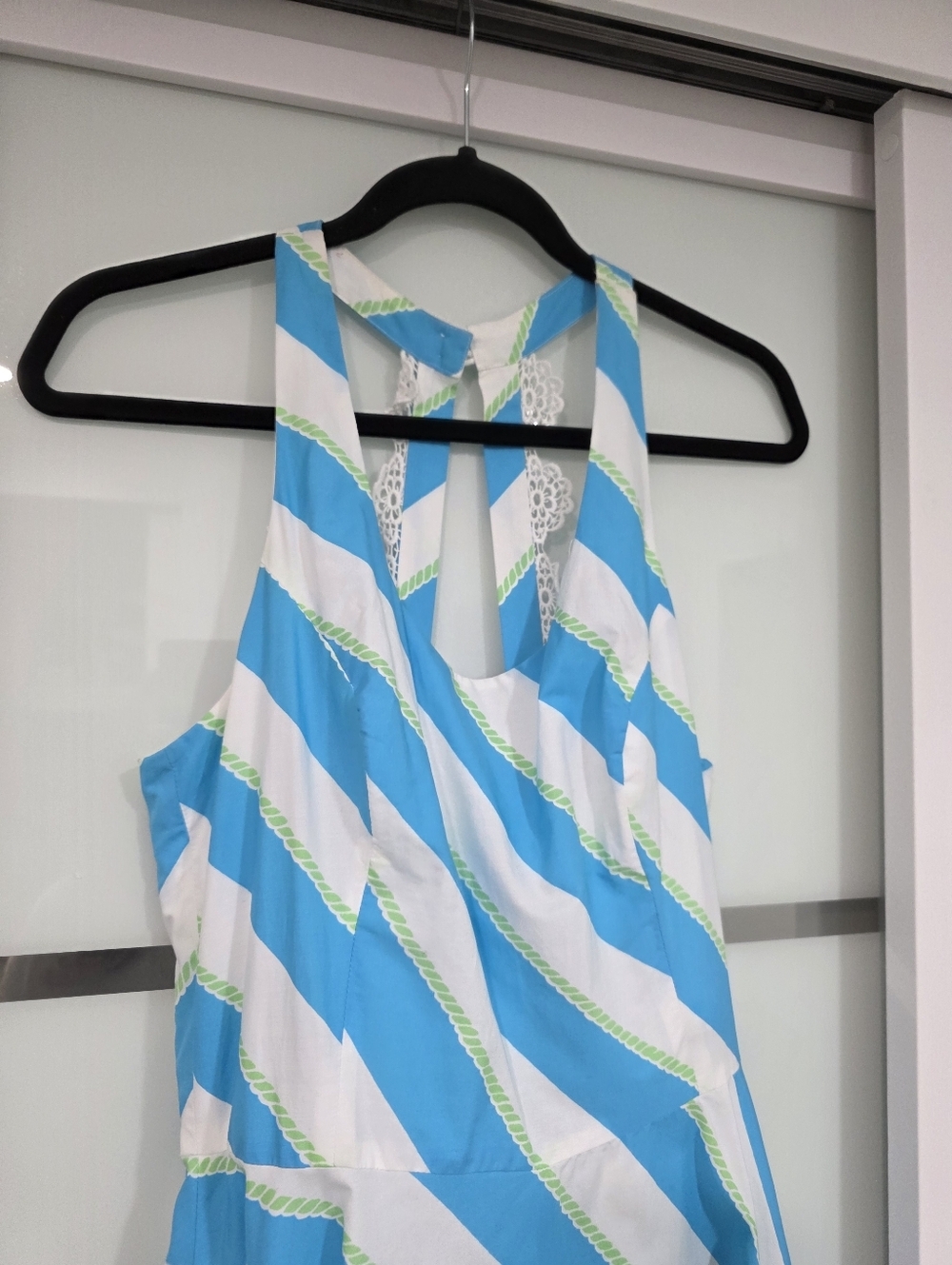 Lilly Pulitzer Sleeveless Dress – Blue & White Striped | Size 8 - Picture 9 of 16